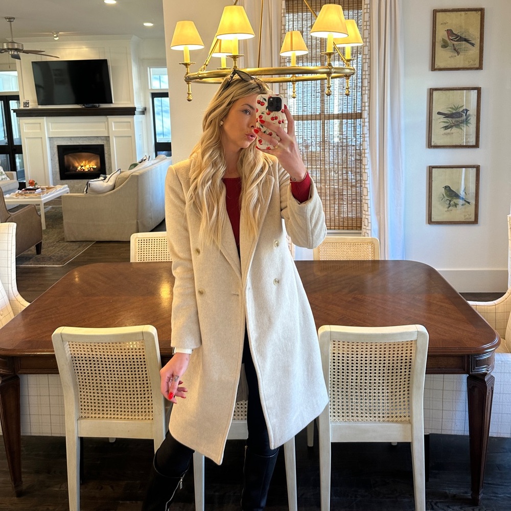 Banana republic wool blend timeless topcoat